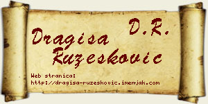 Dragiša Ružesković vizit kartica